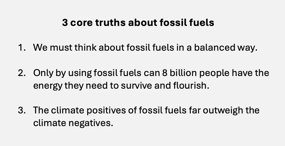 3 core truths about fossil fuels