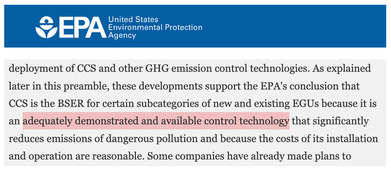 EPA Adequately Demonstrated