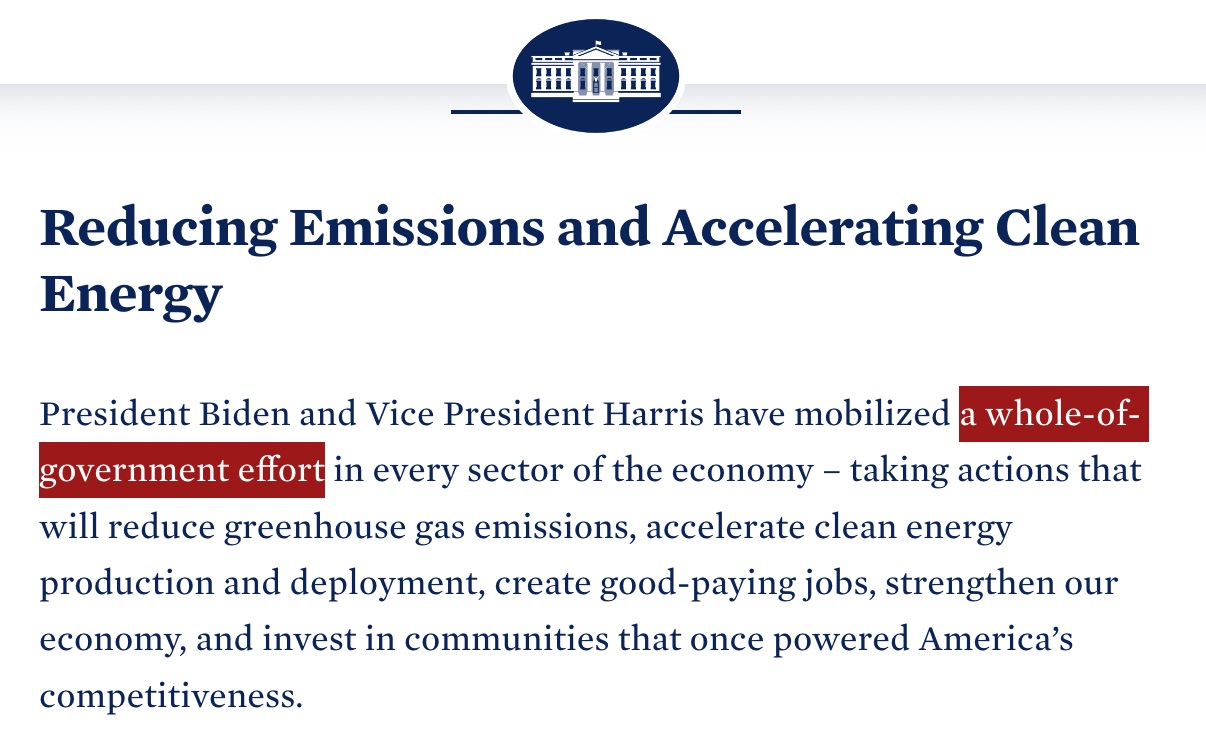 Biden Government Reduce Emissions