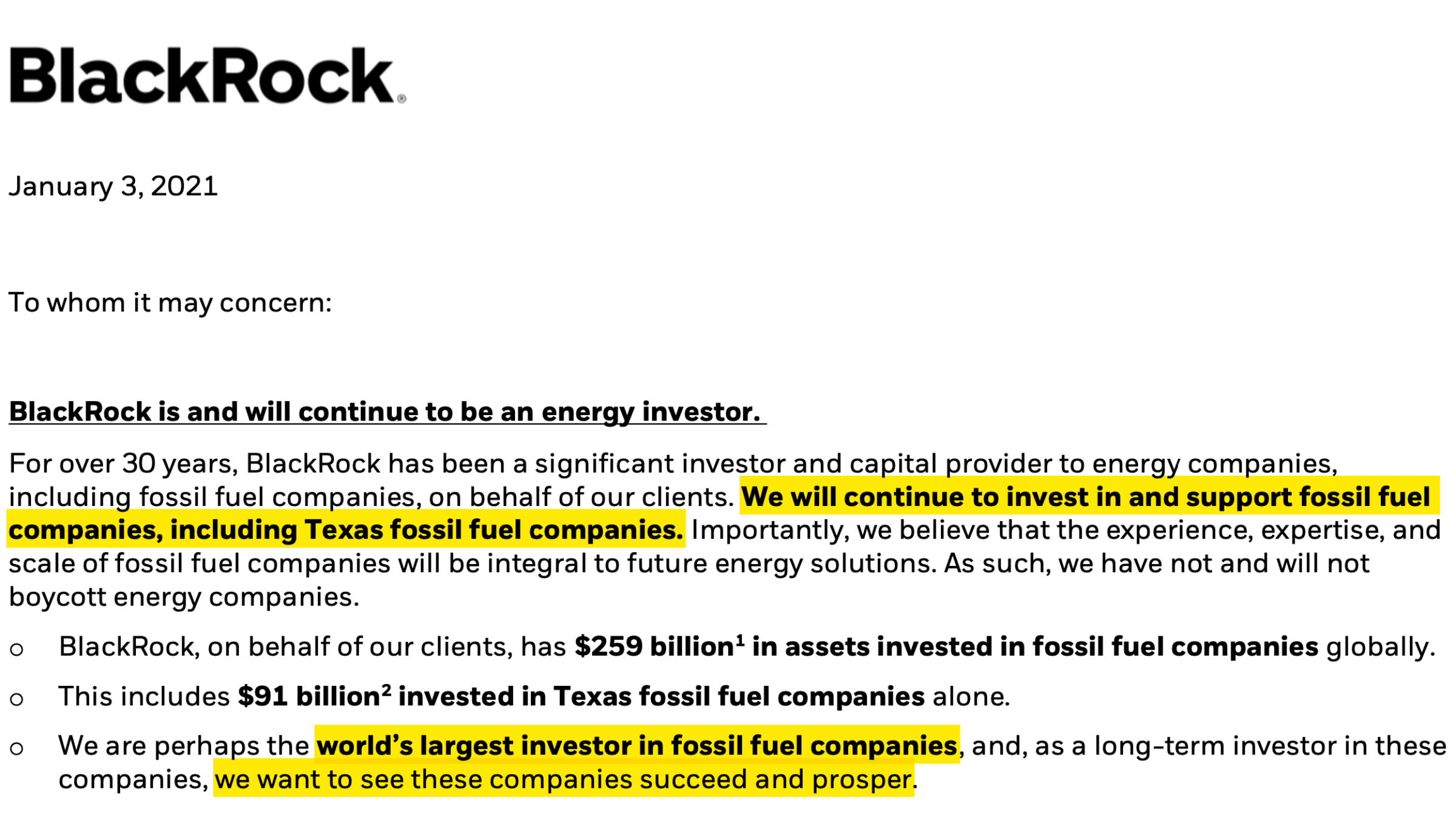 Energy Talking Points Larry Fink FFs