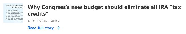  Why Congress’s new budget should eliminate all IRA “tax credits”