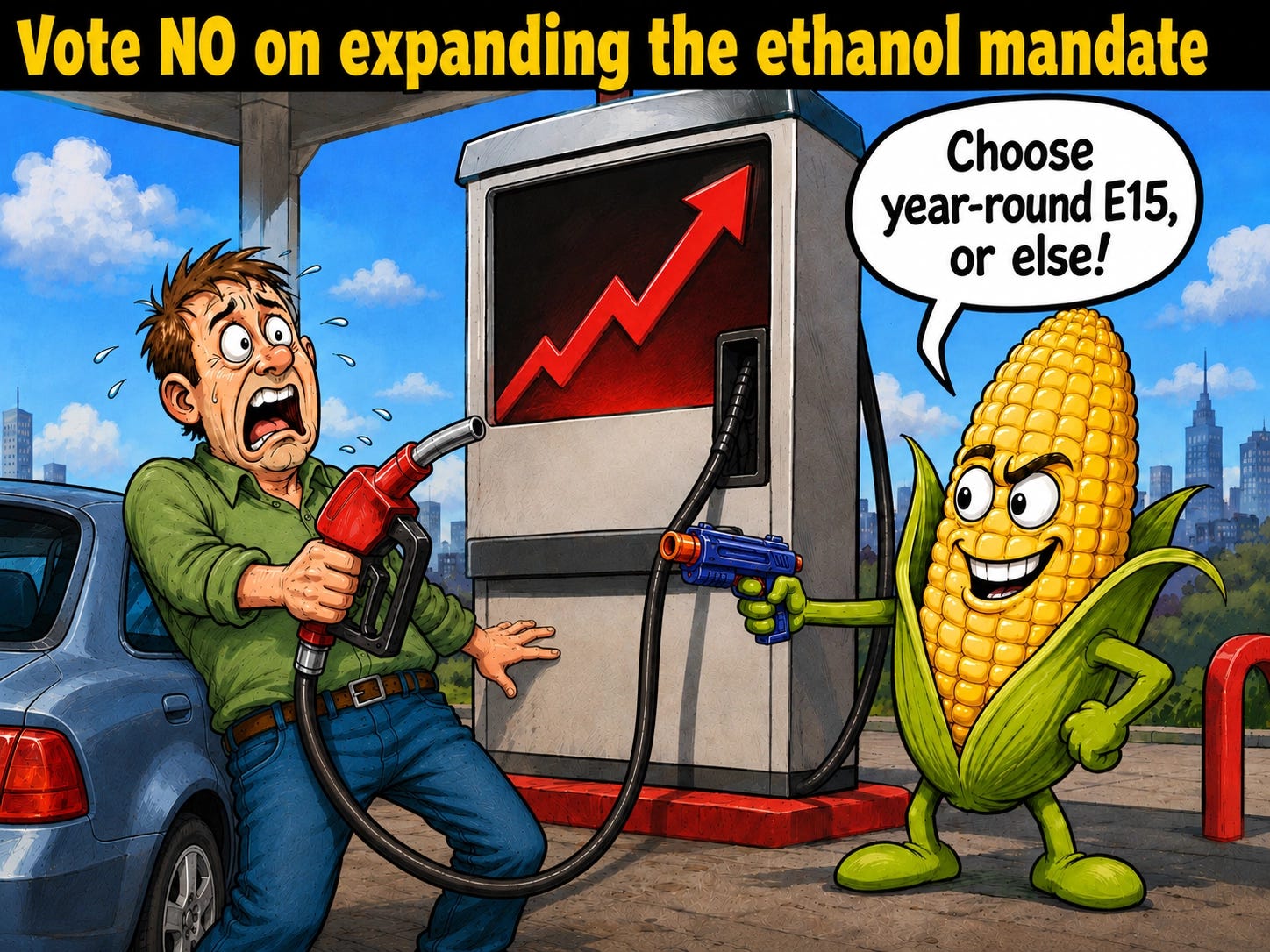 featured image thumbnail for post Stop corn + oil lobbyists from permanently expanding the ethanol mandate
