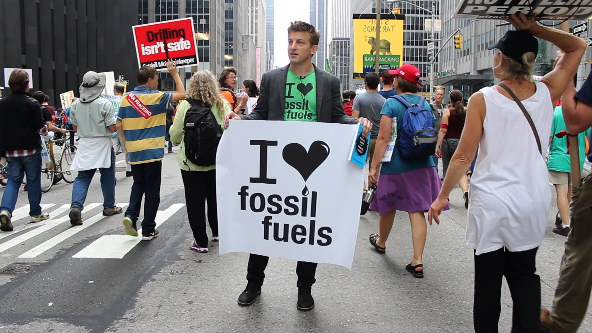 Alex at Climate March