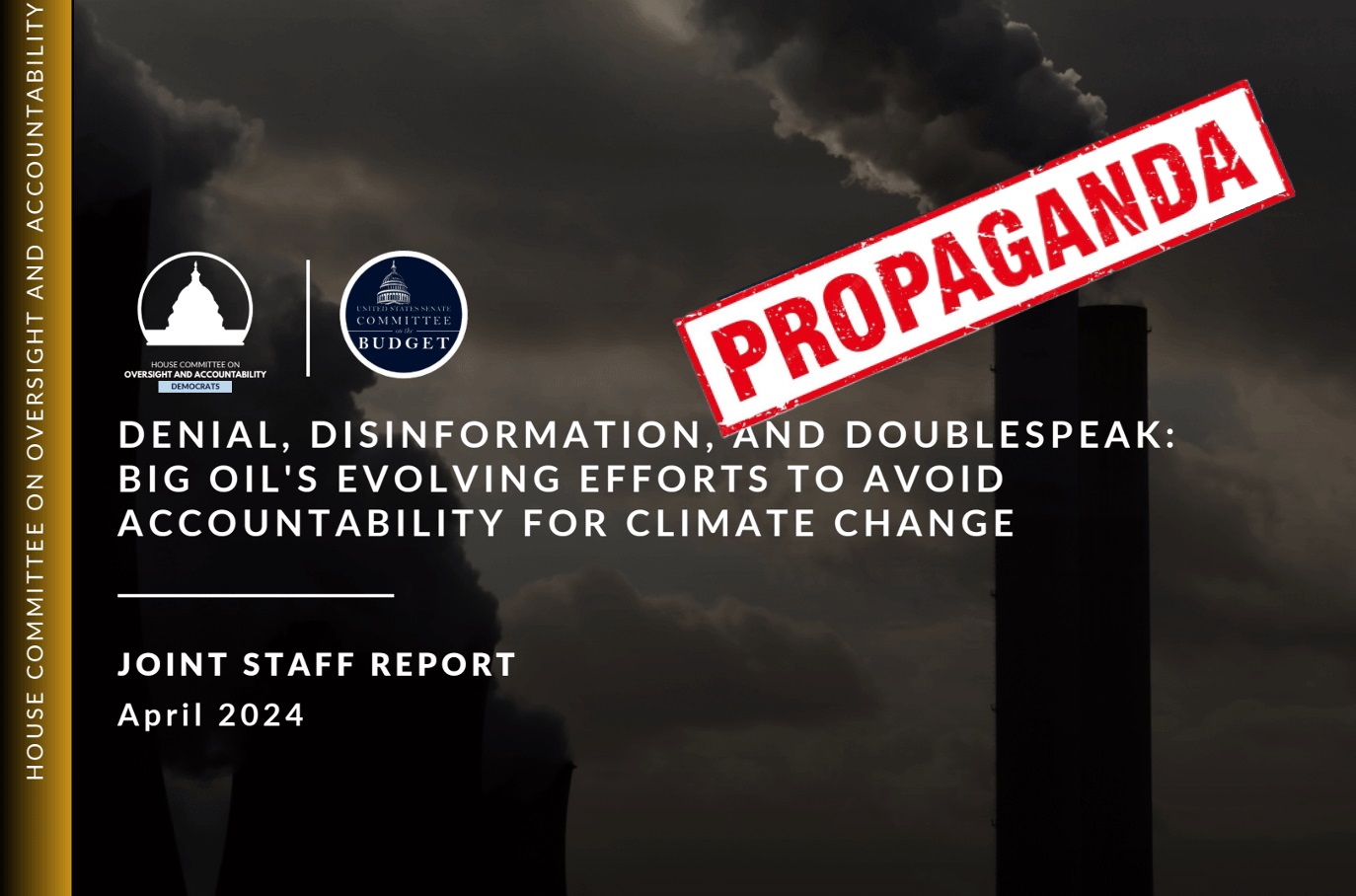 House Committee Oversight Report Climate Change