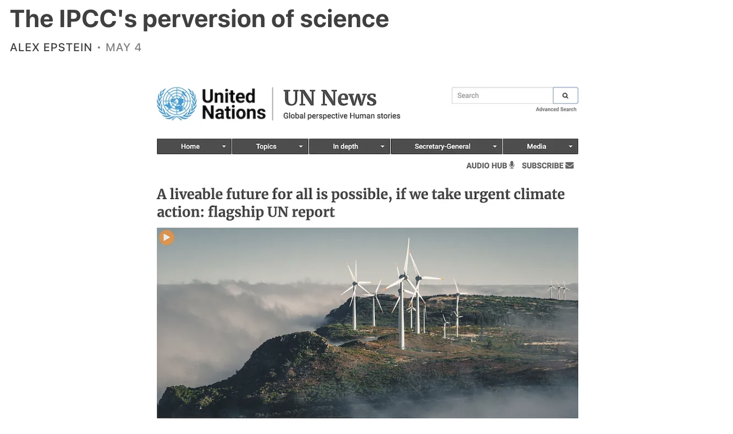 The IPCC's perversion of science