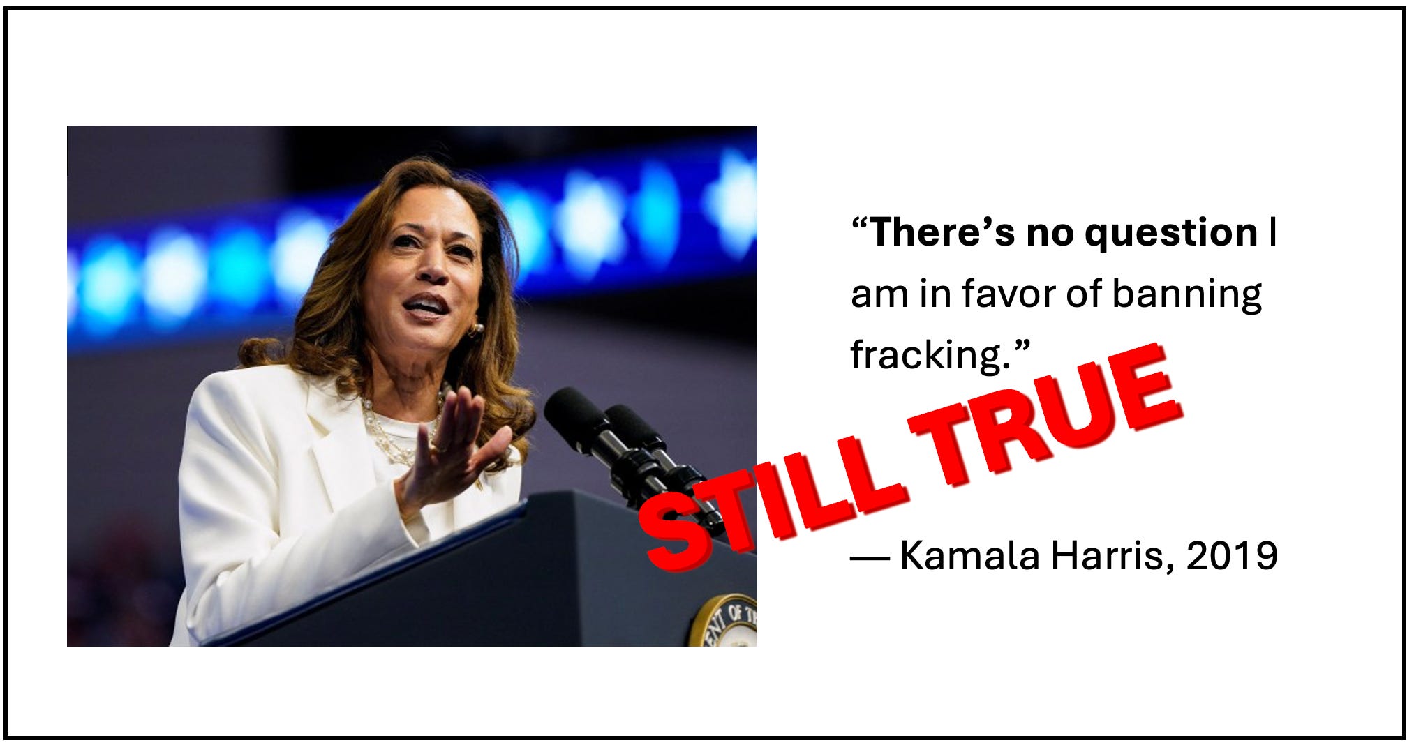 featured image thumbnail for post Talking points on Kamala Harris's fracking reversal