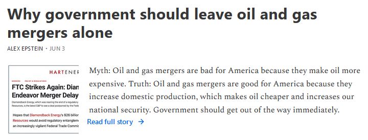 Oil and Gas Mergers