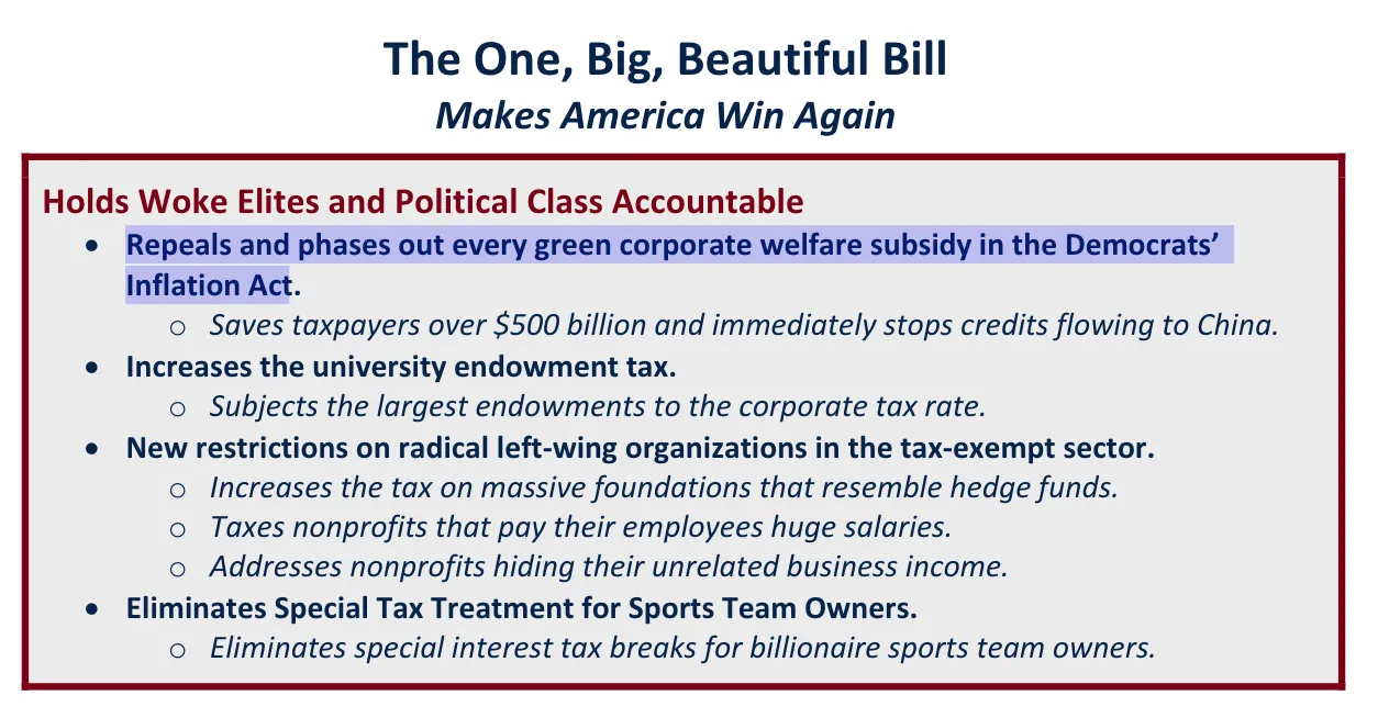 The One, Big, Beautiful Bill