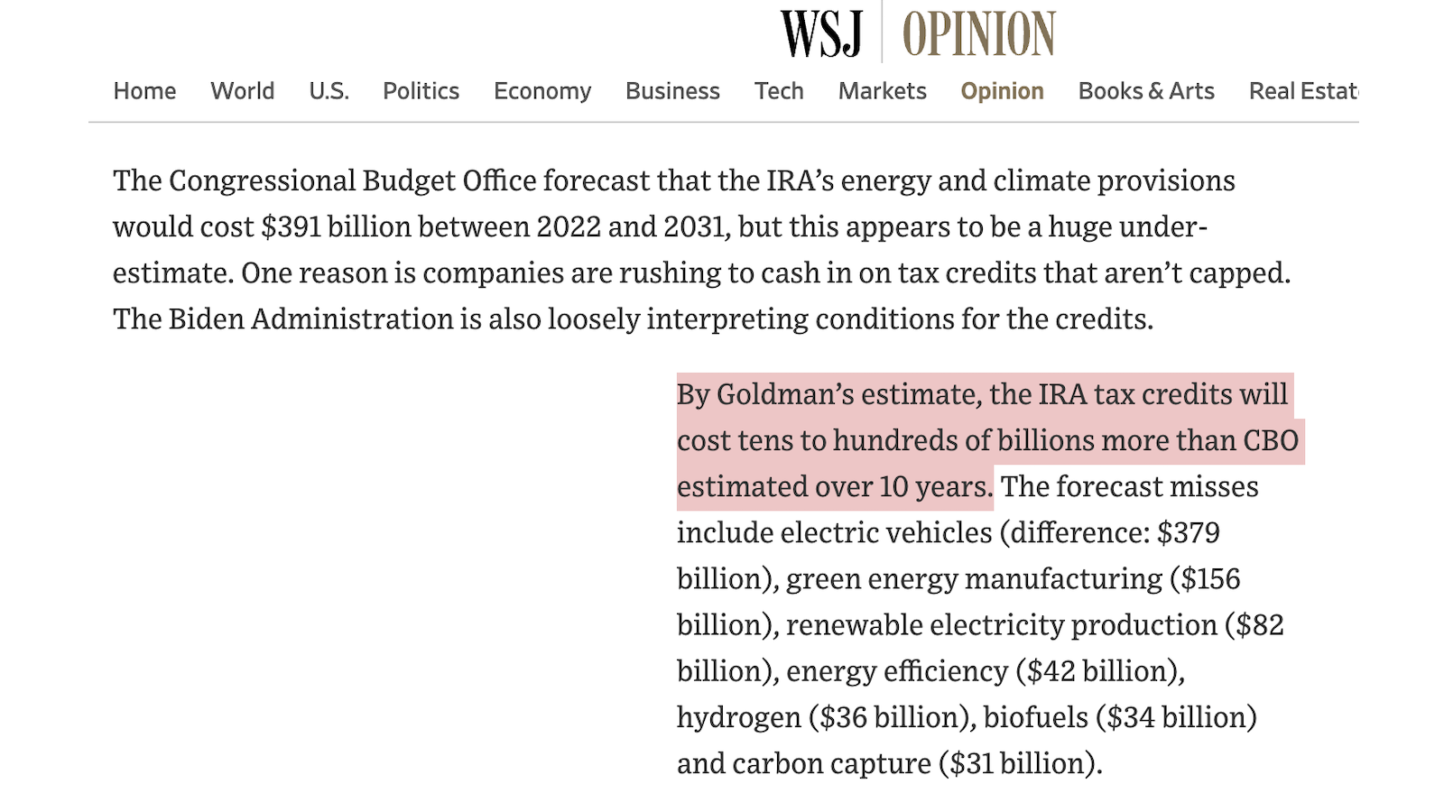 WSJ on IRS